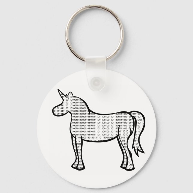 Llavero Unicornio binario (Anverso)
