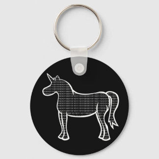 Llavero Unicornio binario