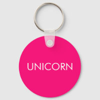 "Unicornio" blanco minimalista de fucsia rosa