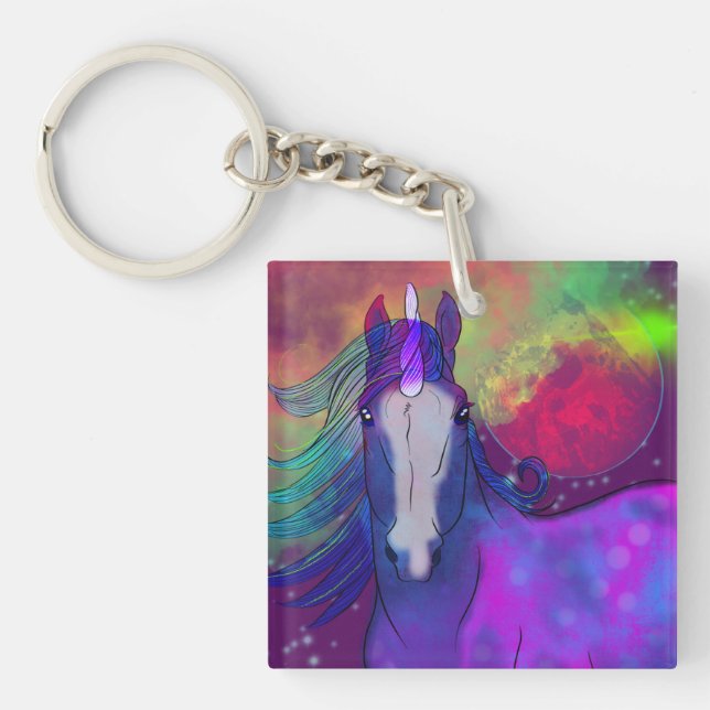 Llavero Unicornio cósmico 5 (Frente)