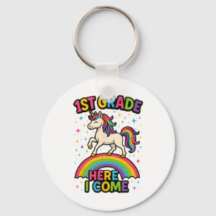 Llavero Unicornio de 1er Grado Aquí Voy De Regreso A La Es