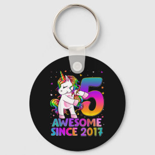 Llavero Unicornio de 5 años de edad Chica Unificado