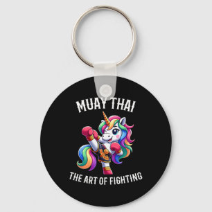 Llavero Unicornio de Muay Thai Lindo - Kickboxing y Unicor