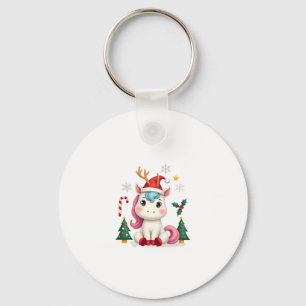 Llavero Unicornio de Navidad Lindo Mágico Xmas Niñas Toddl