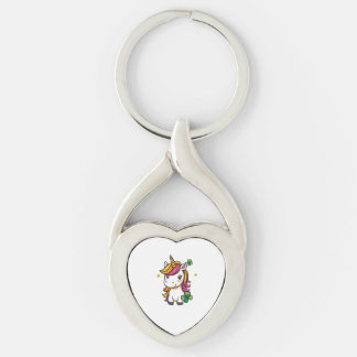 Llavero Unicornio de Trébol de la Suerte (1)
