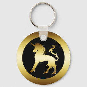LLAVERO UNICORNIO DEL ORO