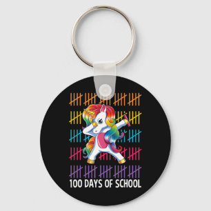 Llavero Unicornio Feliz Regalo De 100 Días De Chicas Escol