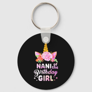Llavero Unicornio lindo nani de la niña de cumpleaños dive