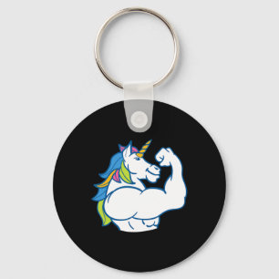 Llavero Unicornio Muscular - Gracioso Bodybuild Mágico