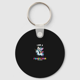 Llavero Unicornio Panda Lindo Soy Una Chica Mágica Pandico