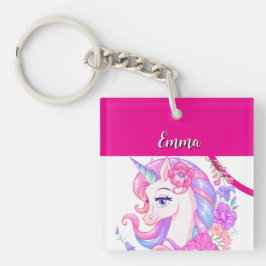 Llavero unicornio & personaliza tu nombre 