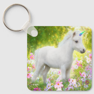 Llavero Unicornio Poni Blanco