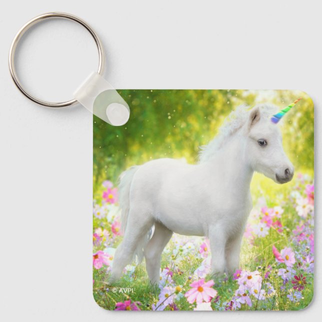 Llavero Unicornio Poni Blanco (Anverso)