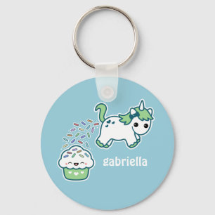 Llavero Unicornio verde