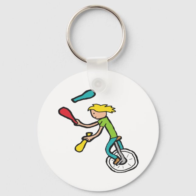 Llavero Unicycling Juggler (Anverso)