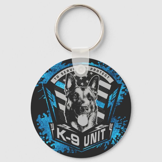 Llavero Unidad K9 - Malinois - pastor belga (Anverso)