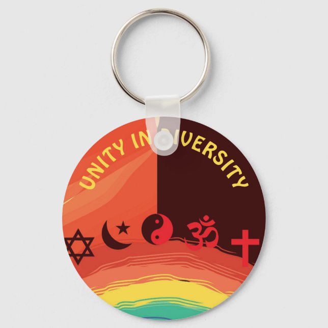Llavero Unidad sobre diversidad Religiones del Personaliza (Anverso)