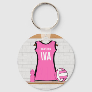 Llavero Uniforme de Netball personalizado
