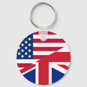 Llavero Union Jack American Flag Pattern Stars Strips