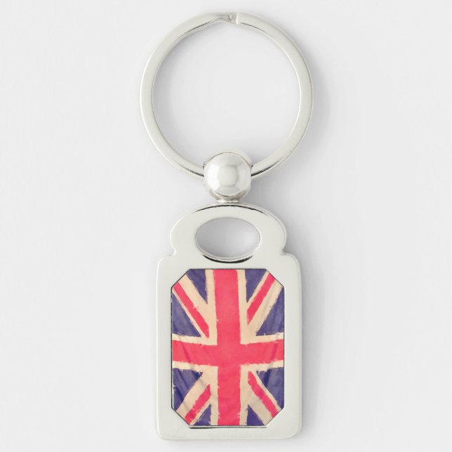 Llavero UNION JACK FLAG grunge (Anverso)