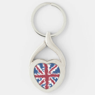 Llavero Union Jack Liquid Art
