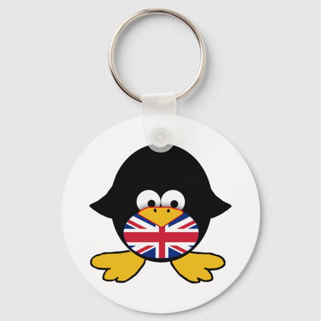 Llavero Union Jack Penguin (Anverso)