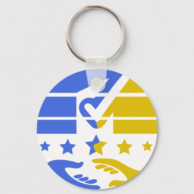 Llavero Unite and Shine: Una visión de colaboración (Reverso )