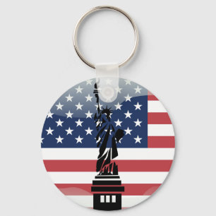 Llavero United States glossy flag