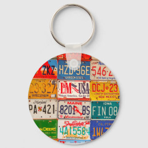 Llavero United States License Plates Art America