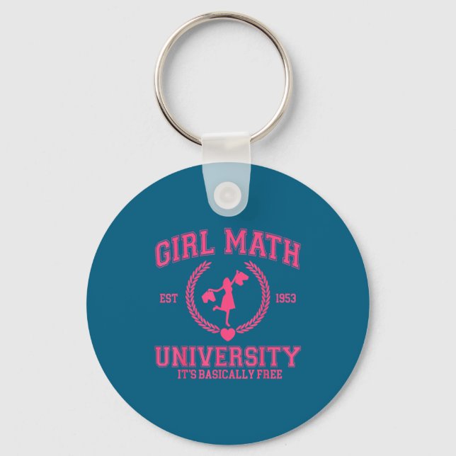 Llavero Universidad de Matemáticas para Chicas es Básicame (Anverso)