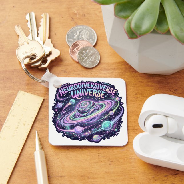Llavero Universo Neurodiverso Orgullo Neon  (Escritorio )