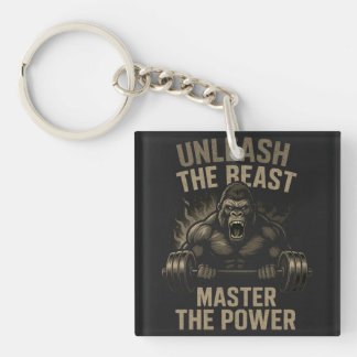 Llavero Unleash the Beast – Bodybuilding Power Muscle Gift