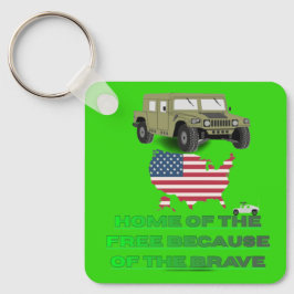 Llavero Unstoppable veterans bright green