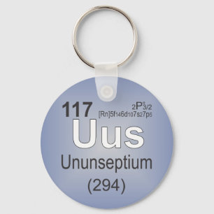 Llavero Ununseptium Individual Element - Periodic Table