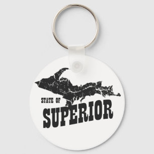 Llavero UP Michigan State of Superior Yooper Keychain