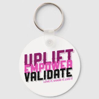 Llavero Uplift, Empower, Validate - Younique Keychain