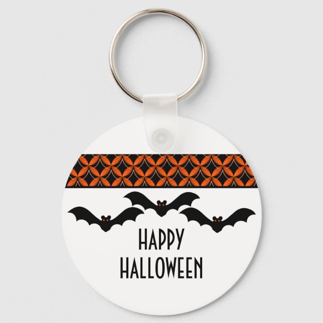 Llavero Uptown Glam Bats Halloween Keychain (Anverso)