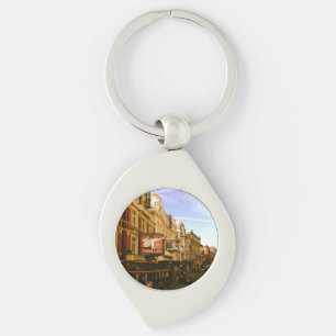 Llavero Urban Vintage Downtown Cityscape