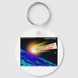 Llavero URL de tarjetas divertidas de cometa de Haley, cam