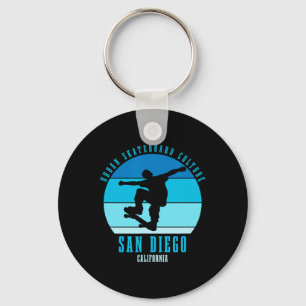 Llavero urna de patinador de San Diego California Patinaje