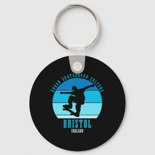 Llavero Urnio de patinador de Bristol Inglaterra Skateboar