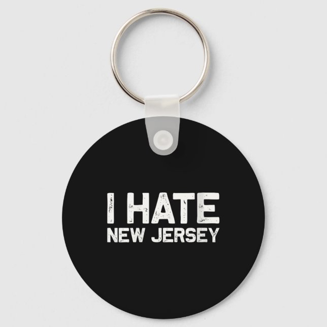 Llavero Us State Souvenir I Hate New Jersey V-neck  (Anverso)