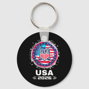 Llavero Usa 2026 Hockey Bandera Americana Mujeres Hombres