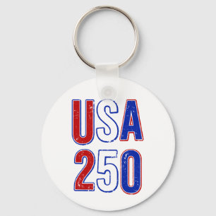 Llavero USA 250 Aniversario 1776-2026 Patriótico Americano