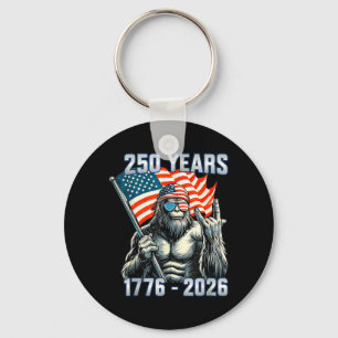 Llavero USA 250 años 1776-2026 Patriótico Bigfoot