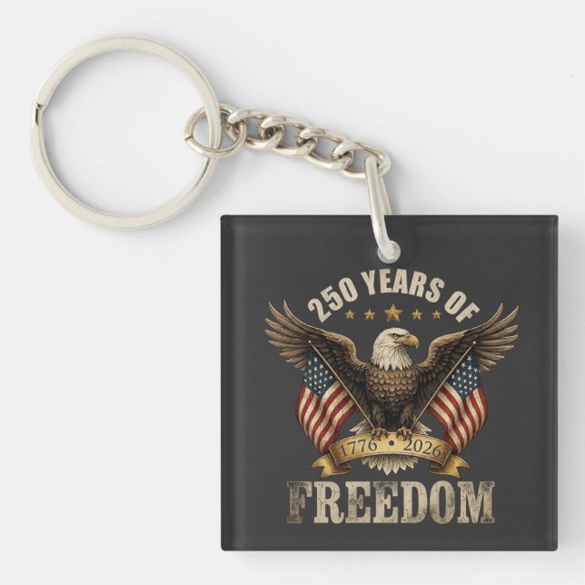 Llavero USA 250th Years of Freedom Bald Eagle (Frente)
