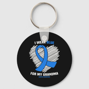 Llavero Usa Azul Para Concienciar A Mi Abuela Alopecia