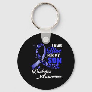 Llavero Usa Azul Para Mi Hijo T1d Conciencia De La Diabete