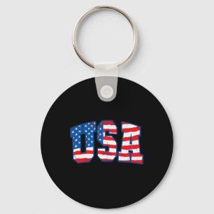 Llavero Usa Bandera De Ee. UU. Patriótico 4 De Julio Améri