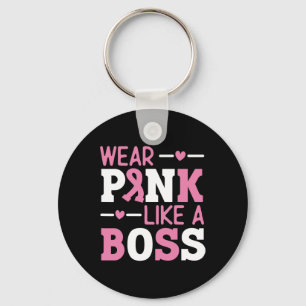 Llavero Usa El Rosa Como Un Jefe Cinta Rosa Cáncer De Mama
